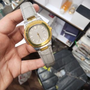 Patek Philippe Nautilus 8044 ? Grey Gold Tone | 3ATM Water Resistant Luxury Watch Without Box - Image 2