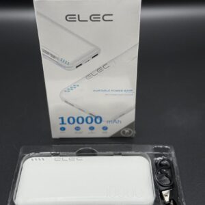 ELEC 10,000mAh Fast Charging Power Bank ? White | Dual Type-A & Type-C Output | With Box - Image 4