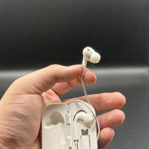 Apple Ear Headphones Wired Earphone for iPhone Microphone Ear Phone - Hands-Free | Handsfree For Mobile Phone - Without Box - Random Color - Image 4