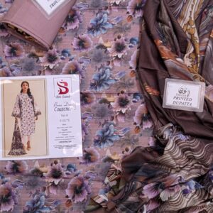 ? BINSAEED??  Bana Dora 3piece Unstitched Suit SUMMAER LAWN COLLECTION - Image 1