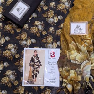 ? BINSAEED??  Bana Dora 3piece Unstitched Suit SUMMAER LAWN COLLECTION - Image 1