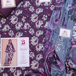 ? BINSAEED??  Bana Dora 3piece Unstitched Suit SUMMAER LAWN COLLECTION - Image 1