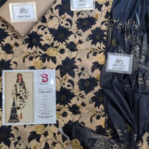 ? BINSAEED??  Bana Dora 3piece Unstitched Suit SUMMAER LAWN COLLECTION - Image 1