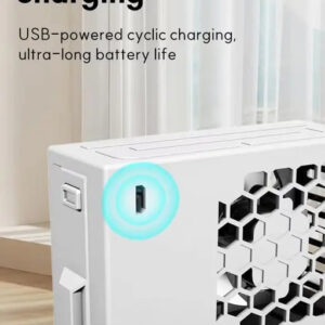 Portable Rechargeable Air Conditioning Fan ? Compact Mini Cooler with 3 Speed Settings | USB Charging | Personal Cooling Fan for Home, Office, Travel (With Box) - Image 1