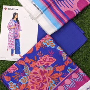 alkaram Lawn | Unstitched Collection 3 Pieces Casual Wear| Summer collection 2025 Collection Vol 1?? - Image 1
