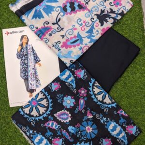 alkaram Lawn | Unstitched Collection 3 Pieces Casual Wear| Summer collection 2025 Collection Vol 1?? - Image 1