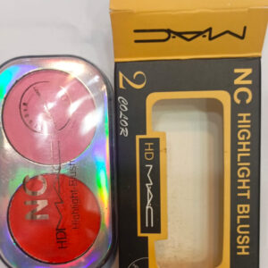 HD MAC NC Highlight Blush ? 2 Color Matte Finish Compact | Highlight Blush Makeup For Girls? - Image 1