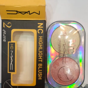 HD MAC NC Highlight Blush ? 2 Color Matte Finish Compact | Highlight Blush Makeup For Girls? - Image 2