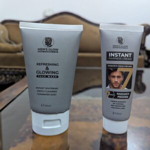 Men's Glow Facewash Bundle ? Facewash + Whitening Cream Combo Set - Image 5