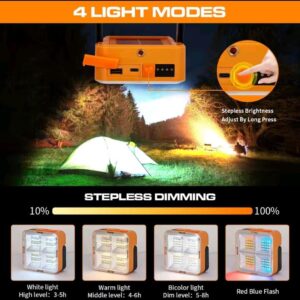 Outdoor Portable LED Solar Floodlight ? Rechargeable 500W Spotlight Lantern for Camping, Emergency & Search Lighting - Image 2