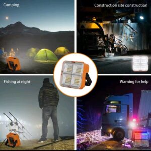 Outdoor Portable LED Solar Floodlight ? Rechargeable 500W Spotlight Lantern for Camping, Emergency & Search Lighting - Image 3