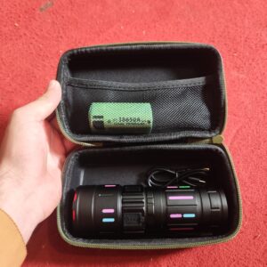 Tactical LED Flashlight Kit with Portable Green Hard Case ? High-Powered, Rechargeable, Multi-Mode Light - Image 2