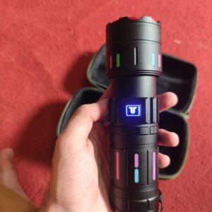 Tactical LED Flashlight Kit with Portable Green Hard Case ? High-Powered, Rechargeable, Multi-Mode Light - Image 3