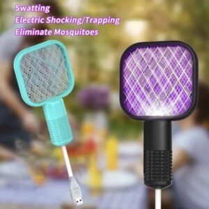 Mini USB Rechargeable Mosquito Racket with UV Light ? Portable Electric Bug Zapper & Fly Swatter for Indoor/Outdoor Use, Home, Office, Travel & Camping - Image 3