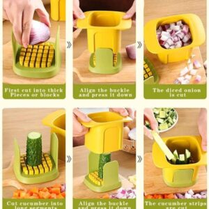 Multi-Function Handheld Chopper ? Dicing, Slitting & Slicing Tool for Quick Food Prep - Image 4