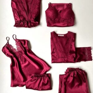 6 Pcs Women's Nighty Set ? Comfortable Sleepwear & Lounge wear Collection - Image 1