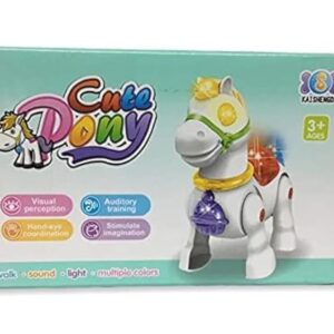 Musical Walking Moving Pony Horse with Light & Sound Battery Operated Toy for Toddlers Kids for Multi Colour - Image 4