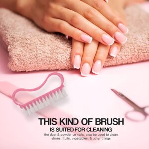 Pack Of 3 Nail Brush Set with Handle ? Soft & Durable Bristles for Cleaning Hands, Feet, Nails & Cuticles, Removes Dirt, Grime & Grease, Assorted Colors (Random Color) - Image 3