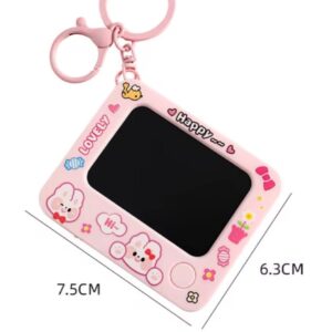 Creative Mini Graffiti Board Keychain ? Cute Cartoon Bag Pendant & Reusable Drawing Tablet for Students, Kids & Artists (Random Color) - Image 1