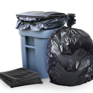 Black Garbage Bags Roll ? Leak Proof, Heavy Duty Disposable Trash Bags for Dustbin, Diapers, Waste & Storage, Portable Plastic Bin Bags - Image 1