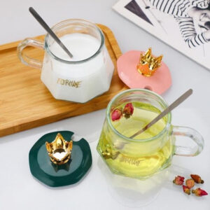 Golden Crown Sugar Pot with Lid & Spoon ? Elegant Storage Jar for Sugar, Tea, Coffee & Spices - Image 3