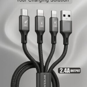 Interlink Max To Iphone cable | Performs Like A Champ | High Definition Fadr With 3 Layer Coating | USB-C To Lightning Cable | Power 27W | Length: 1 meter | Transmission Rate : 480Mbps| Best Cable For iPhone - Image 4