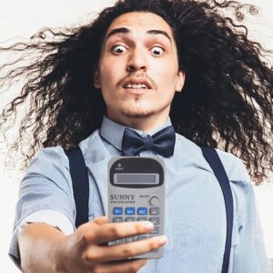 Electric Shocking Fake Calculator ? Funny Prank Toy Gadget for Adults & Teens, Ideal for Holidays, Halloween, Birthdays, and Party Tricks - Image 4