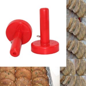 Pack of 2 Shami Kabab Makers ? High-Quality Plastic Saancha for Shami Kabab & Tikki ? Multicolor with White Inner - Image 2