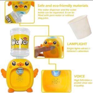 Mini Duck Water Dispenser Toy Drinking Fountain ? Cute Yellow Duck Design with Realistic Water Flow, Eco-Friendly ABS Material, Battery Operated Kids Pretend Play Toy Gift with Cups for Boys and Girls, Age 3+ - Image 4