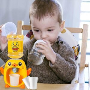 Mini Duck Water Dispenser Toy Drinking Fountain ? Cute Yellow Duck Design with Realistic Water Flow, Eco-Friendly ABS Material, Battery Operated Kids Pretend Play Toy Gift with Cups for Boys and Girls, Age 3+ - Image 3
