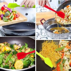 Silicone Spatula 8-Inch ? Heat Resistant, Non-Stick Flexible Rubber Scraper Spoon for Kitchen Use - Image 2