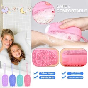 Bubble Bath Brush ? Double-Sided Silicone Body Brush with Quick Foaming Sponge, Gentle Exfoliation & Massage for All Skin Types - Image 4