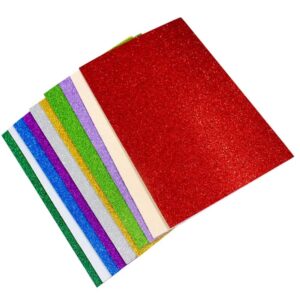 10PCS Glitter Foam Sheets ? Premium A4 EVA Craft Adhesive Glitter Paper for DIY, Scrapbooking & School Projects - Image 3