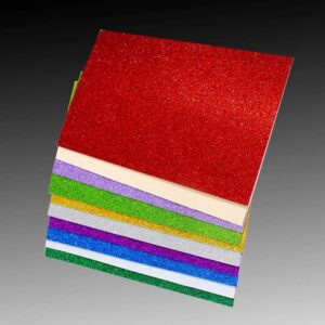 10PCS Glitter Foam Sheets ? Premium A4 EVA Craft Adhesive Glitter Paper for DIY, Scrapbooking & School Projects - Image 1