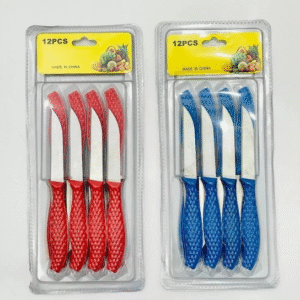 12Pcs Mini Stainless Steel Knife Set ? Compact 14.5cm Carbon Steel Knives for Daily Cutting & Chopping (Random color) - Image 3