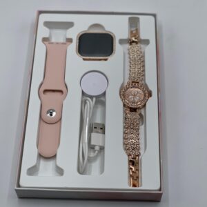 Mi Ni ZW10 DO Elegant Diamond Series Smartwatch ? Bluetooth Calling, Health Monitor, 2-in-1 Women's Smart Watch - Image 4