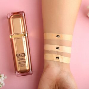 Emelie Matte Waterproof Skin Perfector with Primer ? Long-Lasting, Oil-Control, SPF 15 - Shade 1 30 ML - Image 4