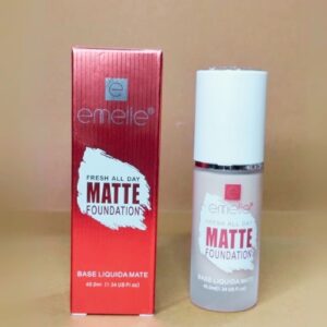 Emelie Liquid Matte Foundation ? Long-Lasting, SPF 25, 2-in-1 Coverage - Shade 1 40 ML - Image 3