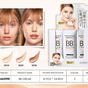 BOB Naked Makeup Waterproof Full Coverage BB Cream ? 40 Gram Pack, Original Long-Lasting Formula - Image 4