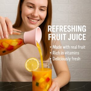 1400ml Hard Glass Water Jug with Lid ? Heat-Resistant Pitcher for Water, Juice, Iced Tea, Milk & Beverages - Image 4