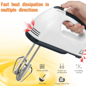 Electric Hand Mixer Beater Machine for Cake, Eggs & Baking - Handheld Egg Beater, Cake Mixer & Small Electric Mixer - Image 5