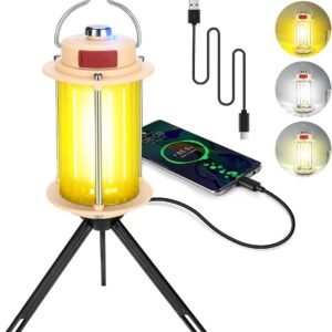 MX6611 Stepless Dimmable LED Camping Light ? Portable Rechargeable Outdoor Lantern with Tripod Stand - Image 3