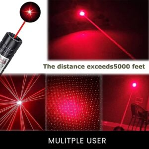 Laser 303 High Power Red Laser Pointer ? Long Range Beam with Key Lock, Rechargeable 18650 Battery & Charger, Durable Aluminum Alloy Body - Image 4