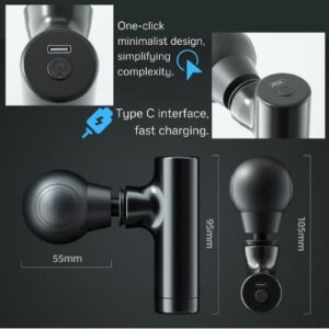 Rechargeable Facial Gun Massager ? Compact Skincare Device with Type-C Charging, ABS Plastic, Portable & Easy-to-Use for Relaxing Face Massage - Image 5