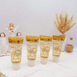 GR 24K Gold & Collagen Primer ? Radiance Boosting Liquid Makeup Base, Smooth Finish, Long-Lasting Hydration, 40ml - Image 3