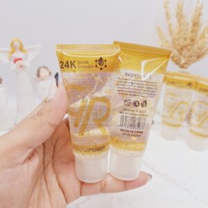 GR 24K Gold & Collagen Primer ? Radiance Boosting Liquid Makeup Base, Smooth Finish, Long-Lasting Hydration, 40ml - Image 4