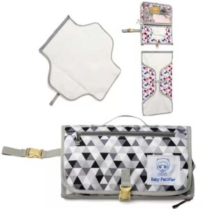 Diaper Pouch (Waterproof), Baby Product Storage, Stroller Bag, Mother's Bag, Diaper Changing Sheet, Baby Shower Gift (random color) - Image 4