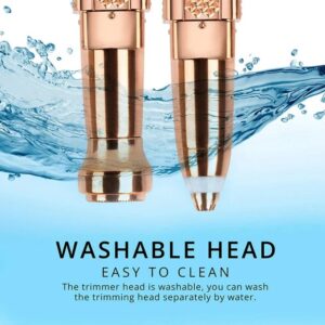 2-in-1 Women's Electric Epilator & Painless Shaver ? USB Rechargeable Hair Remover for Face, Body, Bikini & Eyebrows - Image 4