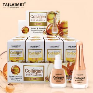 24 Hrs Flawless Finish Collagen Foundation ? Long-Lasting Creamy Formula for Smooth, Radiant & Even Skin Tone, 35ml - Image 1