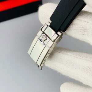 Rolex Oyster Perpetual Luxury Timepiece ? Timeless Stainless Steel Dial with Premium Rubber Strap Without Box - Image 3